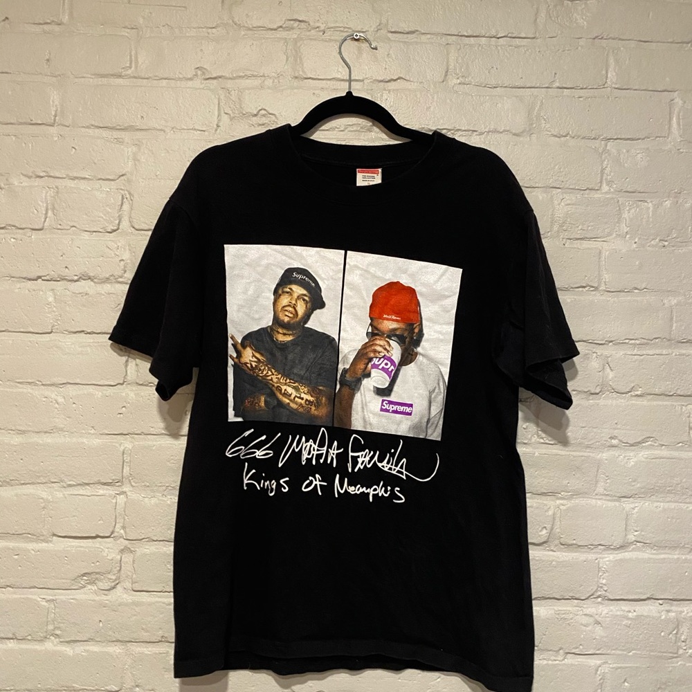 SUPREME THREE 6 MAFIA TEE 100% Authentic